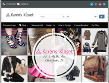 Tablet Screenshot of karenskloset.com